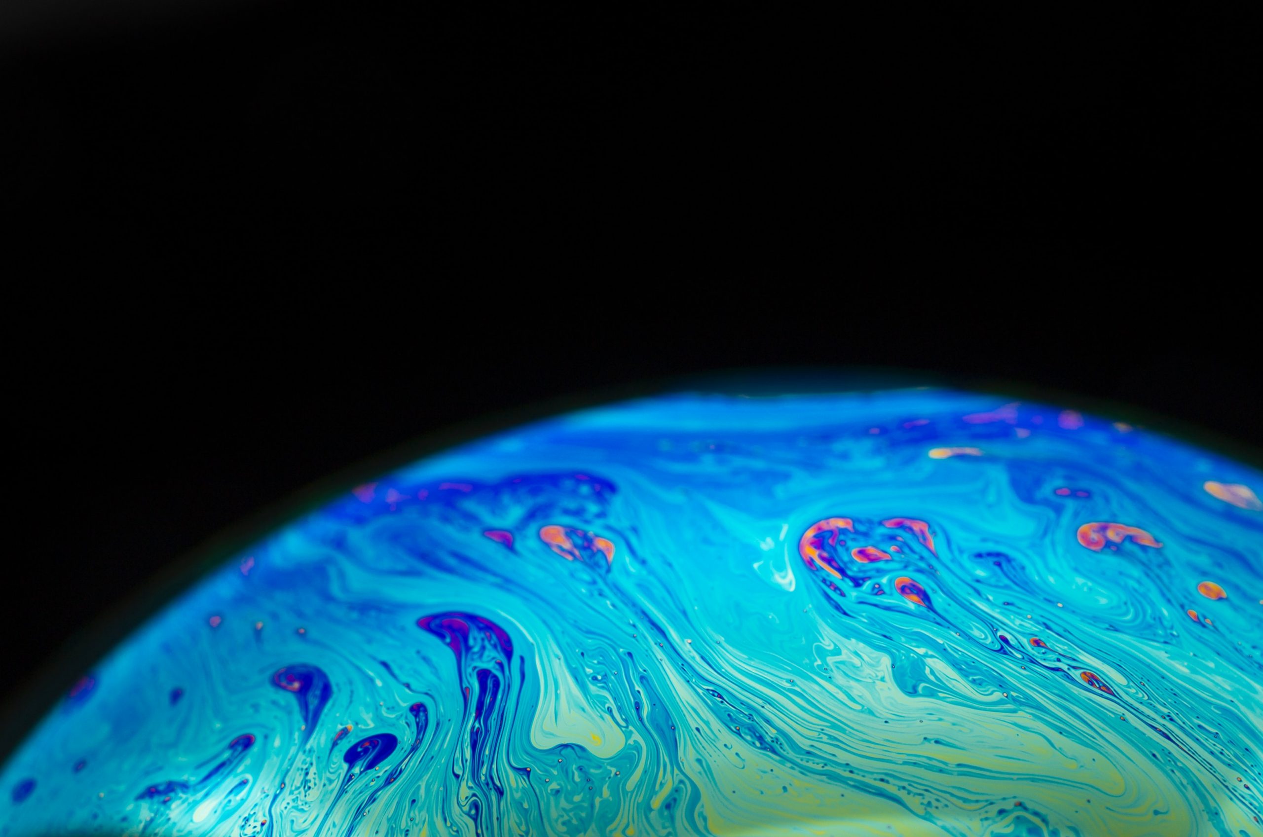 picture of a blue planet