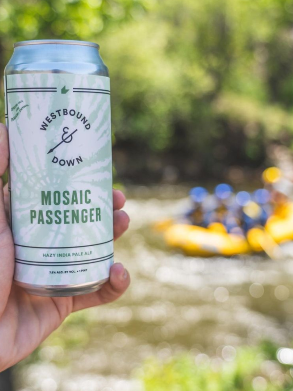 can of westbound & down mosaic passenger hazy ipa