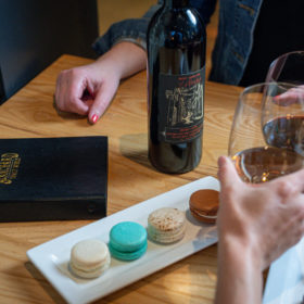 wine and desserts at blanchard family wines at dairy block denver