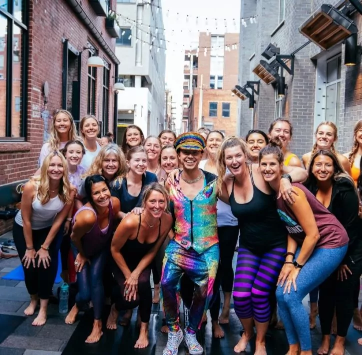 PRIDE yoga class