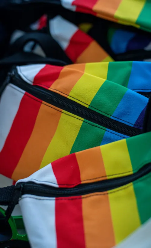 pride fanny packs at dairy block denver