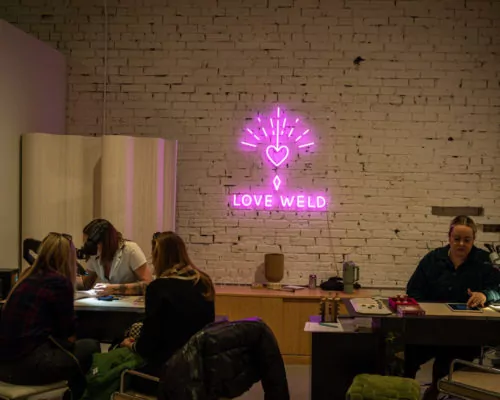 love weld permanent jewelry at dairy block denver