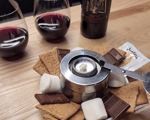 s'mores and wine