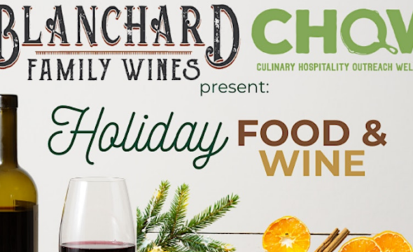 holiday food & wine at dairy block graphic