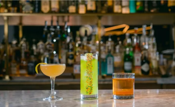 cocktails at dairy block denver