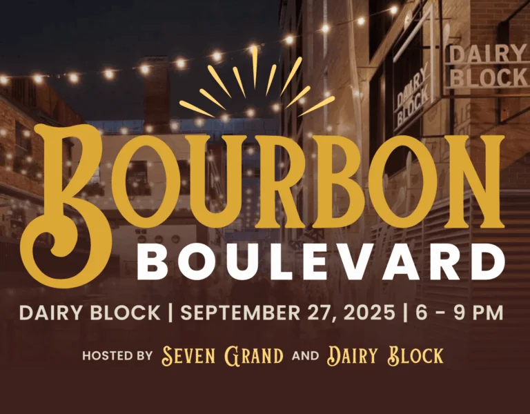Bourbon Boulevard event at Dairy Block, September 27, 2025, 6-9 PM, hosted by Seven Grand and Dairy Block
