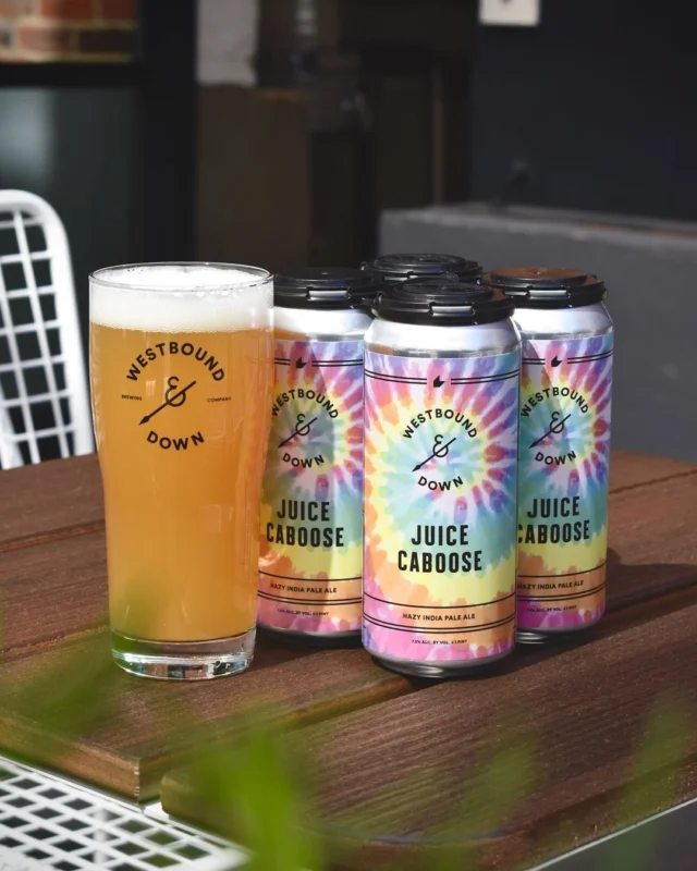 Congratulations to Westbound & Down for being named Top Brewery in @5280magazine Top of the Town awards!⁠ Like we've always said... sunshine in a can! ☀️⁠⁠@WestboundAndDownBrewingCo’s juicy Hazy IPA, the Juice Caboose, is ready to brighten your weekend! Bursting with flavors of pineapple, orange, and mango. 🍍🍊🥭⁠⁠See you on the @Westbound_Denver patio!⁠⁠📸: @WestboundAndDownBrewingCo @Westbound_Denver