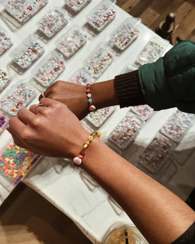 Beads, besties, and a bracelet bar worth swooning over. 💖⁠⁠Stop by @BlueRubyDesign inside the @MavenHotel lobby to craft your own custom friendship bracelet. Pick your colors, spell it out, and make something as one-of-a-kind as your crew.⁠⁠📸: @TylerPojo