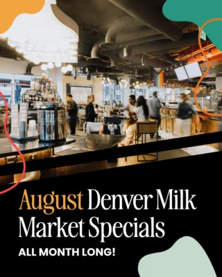 “August slipped away into a moment in time”... so don’t let this one pass you by!⁠⁠𝗖𝗼𝗺𝗺𝗲𝗻𝘁 “𝗗𝗮𝗶𝗿𝘆” 𝘁𝗼 𝘀𝗲𝗲 𝗼𝘂𝗿 𝗳𝘂𝗹𝗹 𝗹𝗶𝗻𝗲𝘂𝗽 𝗼𝗳 𝗲𝘃𝗲𝗻𝘁𝘀!⁠⁠@DenverMilkMarket is serving up weekly deals and tasty reasons to make the most of every last summer day:⁠⁠⭐ Weekly Specials:⁠Tuesdays → Kids eat FREE with the purchase of an entrée⁠Thursdays → Trivia night with food, drinks, and prizes⁠Sundays → Family meal specials and board game battles ($40 for the whole crew!)... say less!⁠⁠🍌 Mark your calendars for these one-time hits:⁠Aug 8 → Karaoke takeover after @TheSavBananas game at Coors Field⁠Aug 9+10 → $6 dipped bananas + free half bananas for kids at Cornicello’s⁠Aug 13 → 25% off @LittleManIceCream⁠Aug 16 → FREE pup cups!⁠⁠🚗 Bonus: Enjoy easy parking in our underground garage off 19th Street!