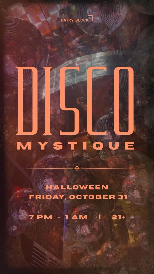 This Halloween, Dairy Block doesn’t just haunt — it slays. 🪩⁠⁠On Halloween night, The Block transforms into Disco Mystique, a one-night-only affair of DJs, dancing, cocktails, and fierce performances that shimmer well past the witching hour. Expect queens, beats, and bold looks under the mirrorball!⁠⁠🌙 Tickets drop Friday, September 13 but only the first 50 will get a wicked deal...