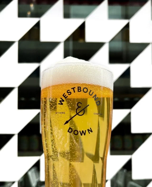 What’s black and white and yellow all over? A perfectly poured pint at @Westbound_Denver of course!📍 Find your next cold one in the Alley at Dairy Block.